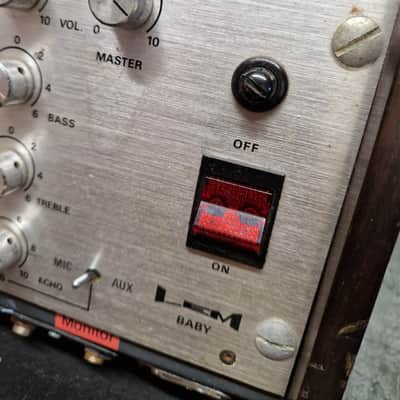 LEM Baby 1970s TAPE ECHO - Aluminium/Wood Side Panels image 2