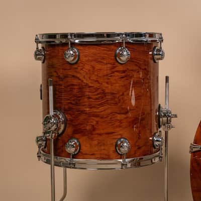 Natal Natural Bubinga Bop Drum Set 14x18 8x12 14x14 and 5x13 image 7