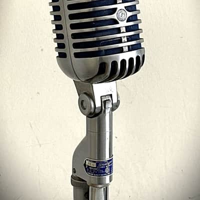 Vintage 1950's Shure 55S Dynamic Microphone, original, working, w/stand & cable image 10