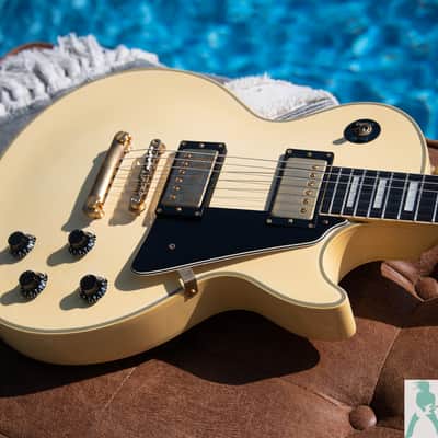 1989 Burny RLC-60 - 60's Style Les Paul Custom w Long Tenon, Open Book Headstock & Split Diamond Inlay - Made in Japan - Pro Set Up w Perfect Frets/Action/Intonation! image 11
