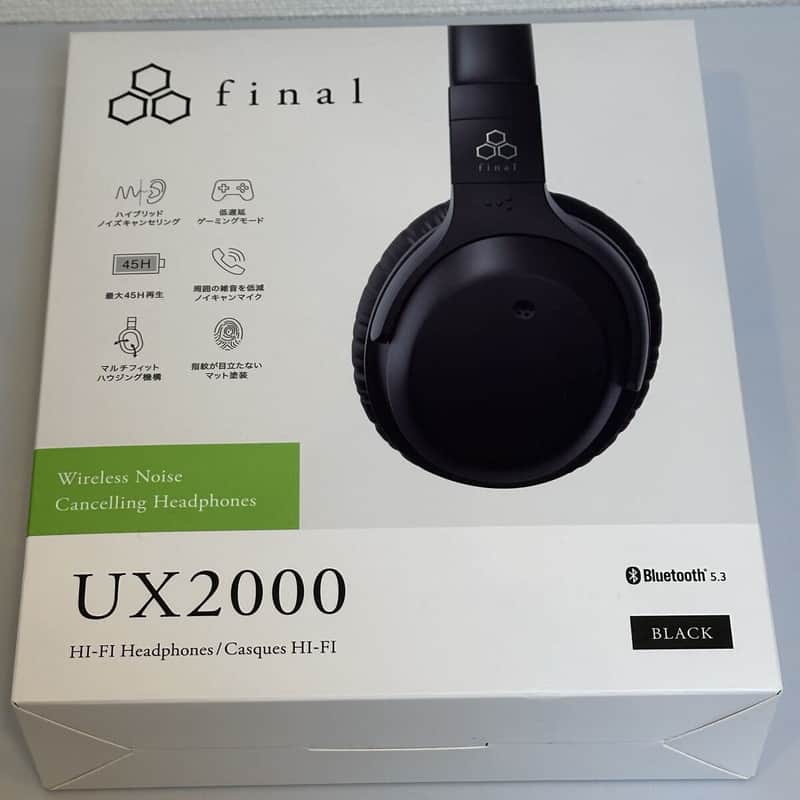 Final  UX2000 Bluetooth/Noise Cancelling 2023 - Black image 1