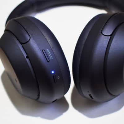 Sony WH-1000XM4 Wireless Active Noise Canceling Over-Ear Headphones - Blue image 4