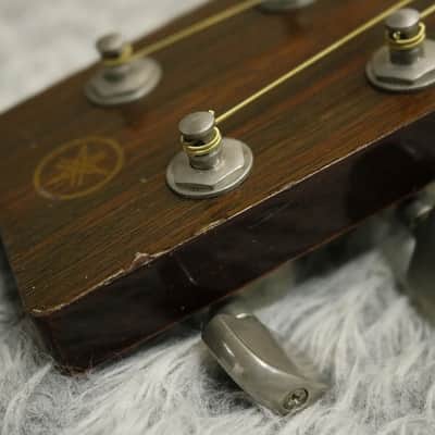 Rare Vintage 1975 made Black Label Yamaha FG-300J Black Label Acoustic Guitar Made in Japan image 12