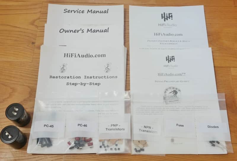 Dynaco SCA-50 restoration kit filter capacitor repair rebuild fix image 1