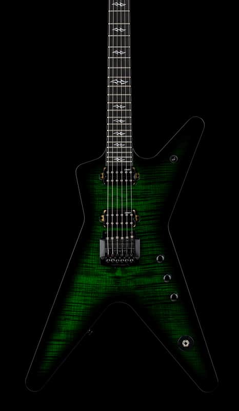 Dean USA ML Flame Top Kahler - Emerald Green Burst #21098 image 1