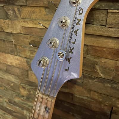 Lakland Skyline 44-02 - Ash body with a stunning metallic finish and a quilted maple top image 5