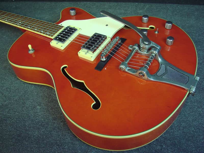 Aria Pro II FA-80 Hollow-Body Single Cutaway Electric Guitar W