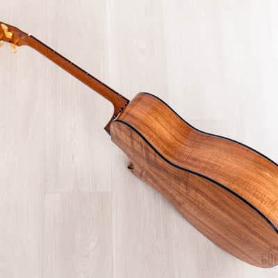 2022 Taylor Custom Grand Auditorium Acoustic Electric Guitar Flame Koa w/ Florentine Cutaway, Short Scale image 13