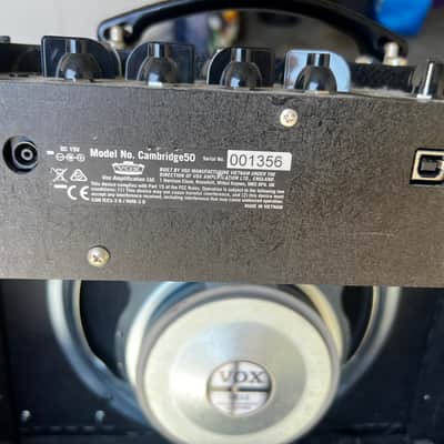 Vox Cambridge50 50-Watt 1x12" Digital Modeling Guitar Combo 2019 - Present - Black image 7