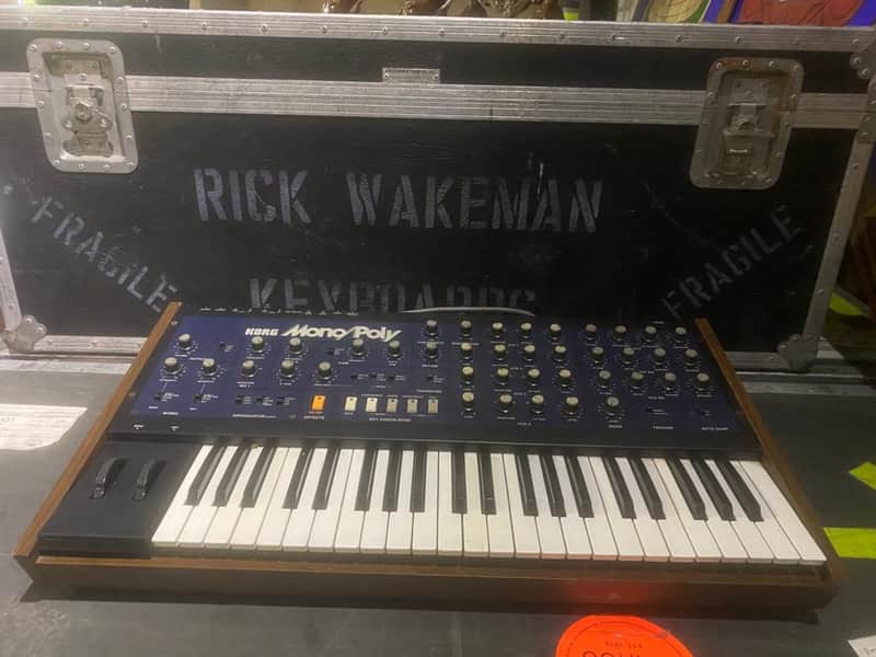 Korg Mono/Poly MP4 Synth owned and used by Rick Wakeman of YES 1980 Black image 1