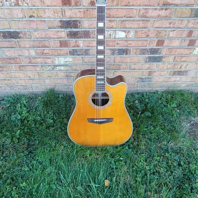 D'angelico Bowery Dreadnought Acoustic/Electric Guitar Antique Natural Finish Great Player & Sound Free Gator Gigbag Dealer Blowout image 1