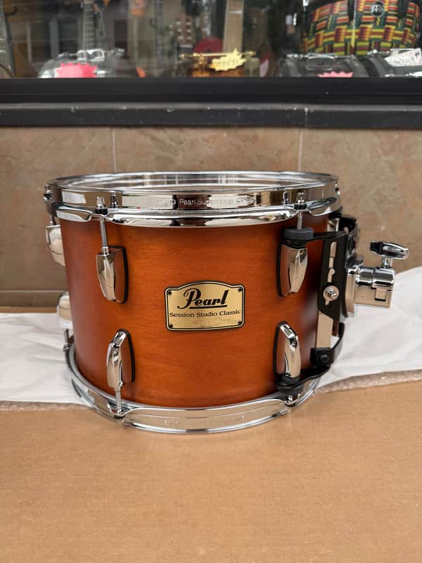 Pearl Session Studio Classic 12" x 8" Rack Tom Matte Liquid Amber #389 - Brand New image 1