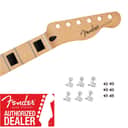 Fender Player Series Telecaster Neck w/ Block Inlays & Tuners - Maple 099-5252-921