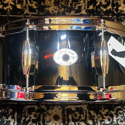 Slingerland 5.5" x 14" Studio King Snare Drum - Del Norte Black Lacquer image 1