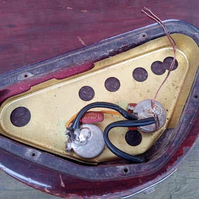 Vintage Circa 1972 Gibson EB-0 Bass Guitar Husk Project! Old Wood, Wiring Harness! image 15
