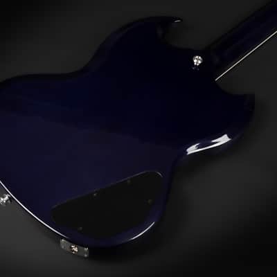 2021 Gibson SG Modern LH Left Handed - BBF Blueberry Fade | USA "AA" Flame Top Ebony Fretboard 24 Frets BurstBucker Pro Pickups Push Pull Coil Split 3.19kg | CoA OHSC image 11