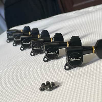 1980's Japan Charvel Jackson Deluxe Series R Logo Tuners Tuning Pegs 6 In Line image 2