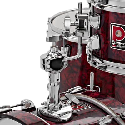 Premier Artist Heritage Series 4 Piece Shell Pack l Includes 10 Inch x 6 Inch Rack Tom, 13 Inch x 11 Inch Floor Tom, 20 Inch x 8 Inch Bass Drum & 13 Inch x 5.5 Inch Snare Drum l Burgundy Pearl Finish l Model PAH20-4SPBUW image 5