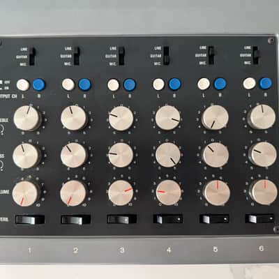Yamaha EM-90A - Mixer Drum Machine Spring Reverb - 1970s - Blue / Silver image 5