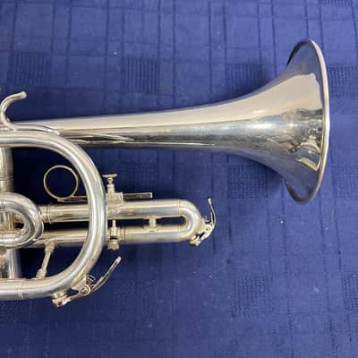 Used Andreas Eastman Silver Bb Cornet with Gard Gig Bag Just Serviced image 5