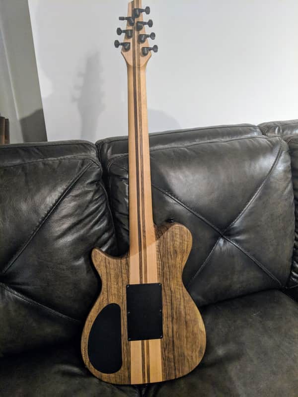 Kiesel SCB7C Tung-Oil Natural Zebrawood Top - 7 String Guitar | Reverb