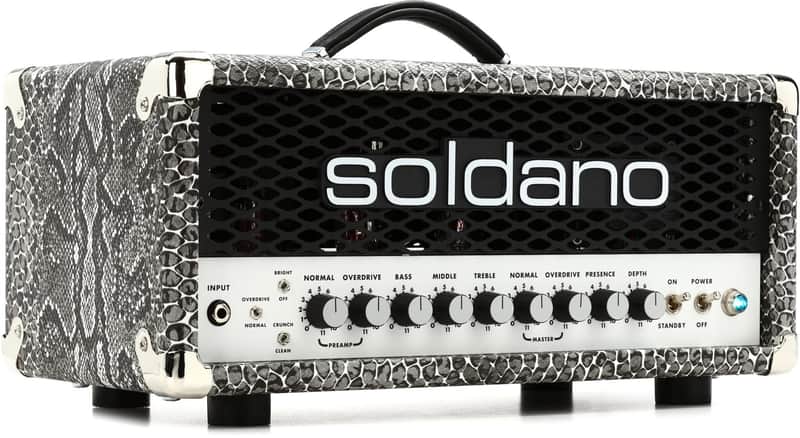 Soldano SLO-30 Super Lead Overdrive 30-watt Tube Head - Snake Skin with Metal Grille image 1