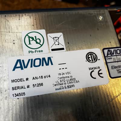 Aviom AN-16/o A-Net Output Module V.4 with Power Supply - Pro16e d 400 800 image 5