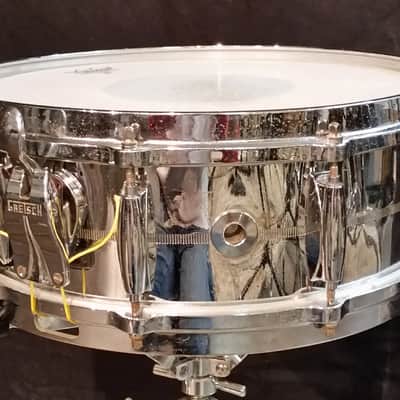 GRETSCH BROADKASTER CHROME OVER BRASS 14'' x 5'' 1980 image 16