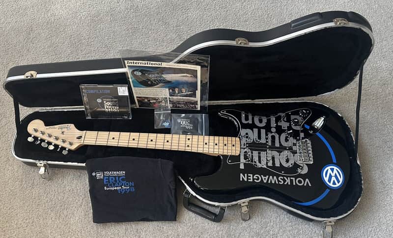 Fender® Eric Clapton European Tour Stratocaster 1998 - Black / Graphics image 1