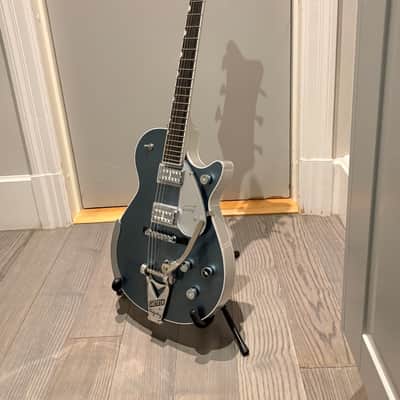 Gretsch G6134T-140 140th Anniversary Double Platinum Penguin 2023 - Present - Two-Tone Stone Platinum / Pure Platinum image 1