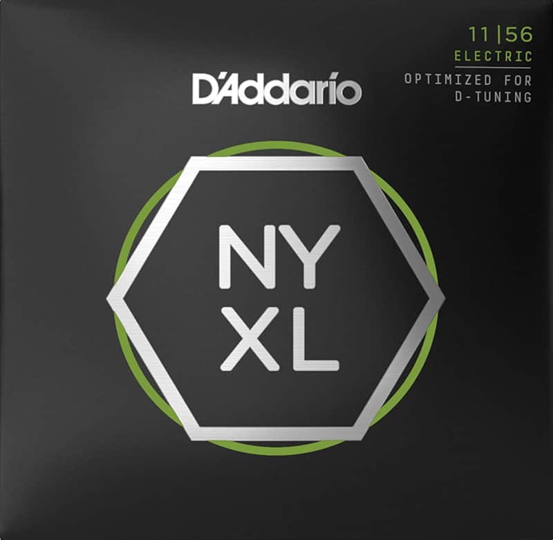 D'Addario NYXL1156 Nickel Wound Electric Strings Med Top/Xtra-Heavy Bottom 11-56 image 1