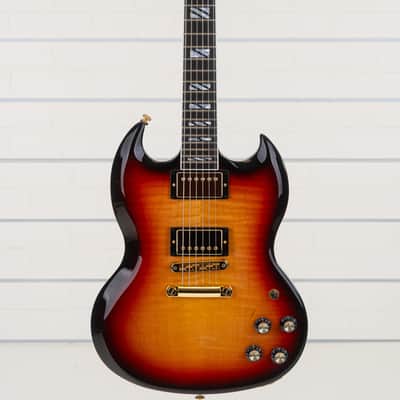 Gibson SG Supreme Electric Guitar, Ebony Fingerboard, Fireburst image 12