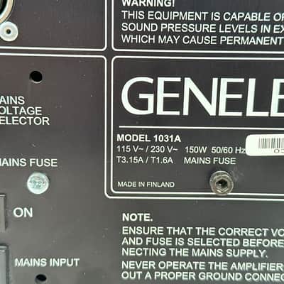Genelec 1031A 8" Powered Nearfield Studio Monitor Speaker (Pair) image 12