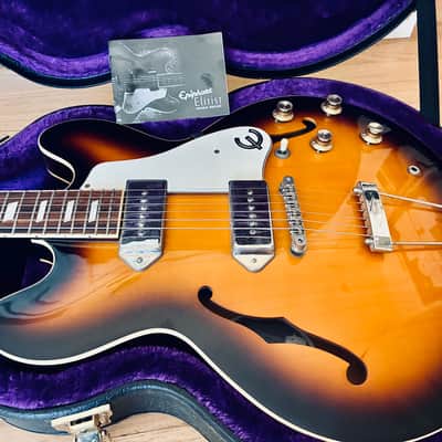 Epiphone Elitist Casino, w/Case, Near Mint, 2008 - Vintage Sunburst image 2