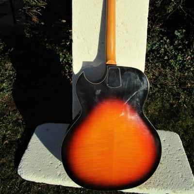 Kawai Jazz Guitar, 1960', Japan, 17" Body, 2 Pu. Sunburst Finish image 8