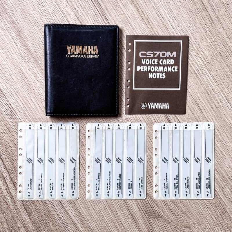 Yamaha CS70M Complete Voice Library Set Incl Leather Etui // Impossible find!! image 1
