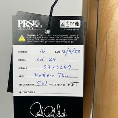 PRS CE 24 Fire Red Burst image 10