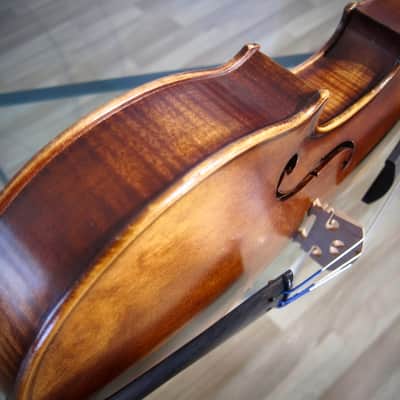 West German 4/4 Stradivarius Model Violin 1950s-1960s - Brown Varnish image 19