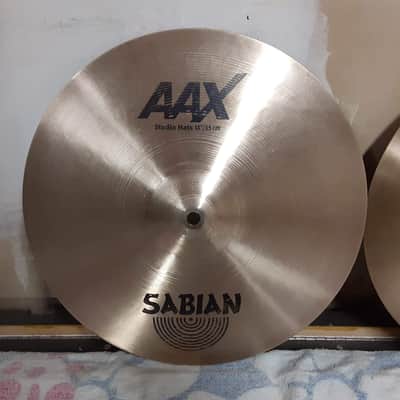 Sabian 14" AAX Studio Hi-Hat Cymbals (Pair) 2002 - 2018 - Natural image 4