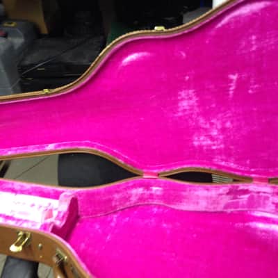 Gibson Vintage Hardshell Case 1950,s Brown 4 latch case image 8