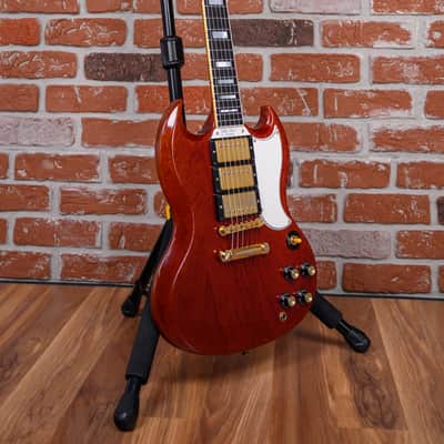 Gibson Custom Shop 1961 Les Paul/ SG Custom 3-Pickup Reissue Faded Cherry 2000 w/OHSC image 3