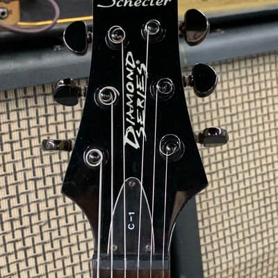 Schecter C-1 Diamond Series Blue with case image 3