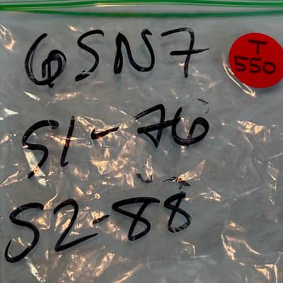 1951 Sylvania 6SN7GT Vintage Black Plate Chrome Base Tube! T550 image 7
