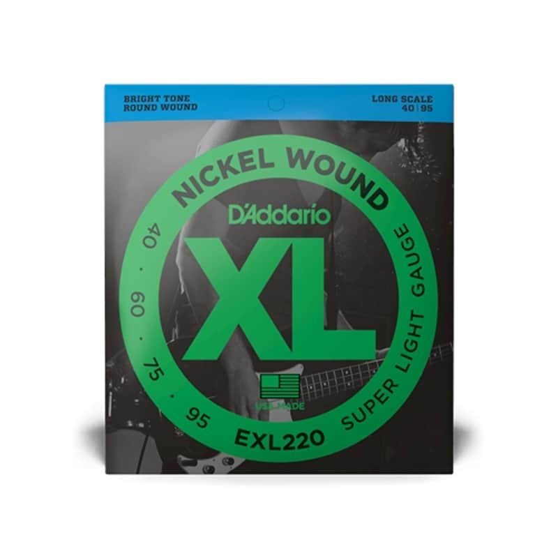 D'addario EXL220 40-95 Super Light Long Scale Bass Strings. image 1