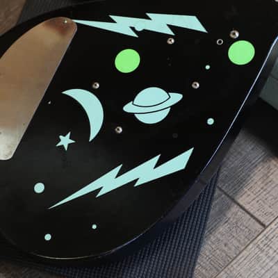 Danelectro Teardrop Bellzouki 7010 2 Pickup Electric Guitar Black Space + HSC image 16