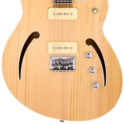 Reverend Airwave 12-string Electric Guitar - Natural image 2