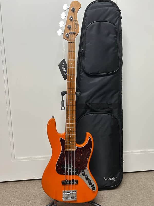 Sadowsky MetroExpress Hybrid P/J 4 String Bass w/Maple Fingerboard 2024 - Candy Apple Orange image 1