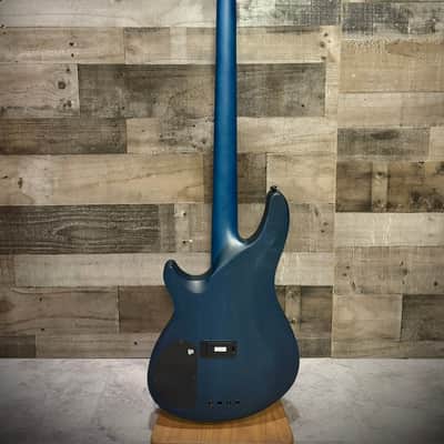 Schecter C-4 GT Bass - Satin Trans Blue w/ Black Racing Stripe (B-Stock) (708) image 4