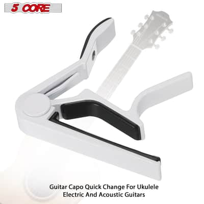 5 Core Capo Acoustic Electric Guitar 6 String Kapo Pair Quick And Easy Adjustment Classic Clip For Banjo Mandolin Or Ukulele Capotraste Para Guitarra image 7
