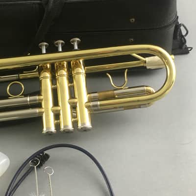 Jean Paul Brass Trumpet Band Orchestra Musical Instrument Original Case Extras Cleaning Kit image 12